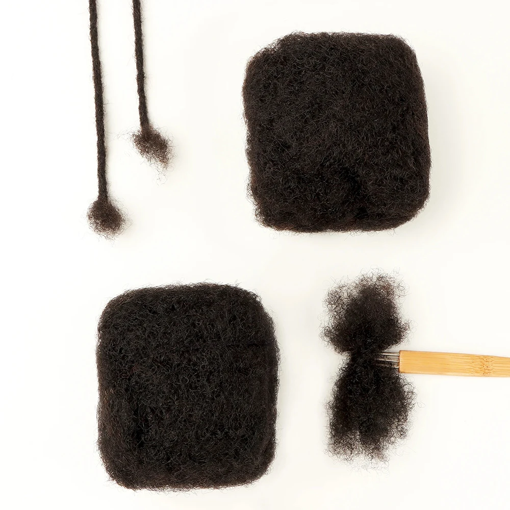 الأفرو غريب مجعد تجديل الشعر السائبة لتضفير صغير التقلبات الأفرو غريب السائبة الشعر لملحقات Dreadlock إصلاح Locs النساء