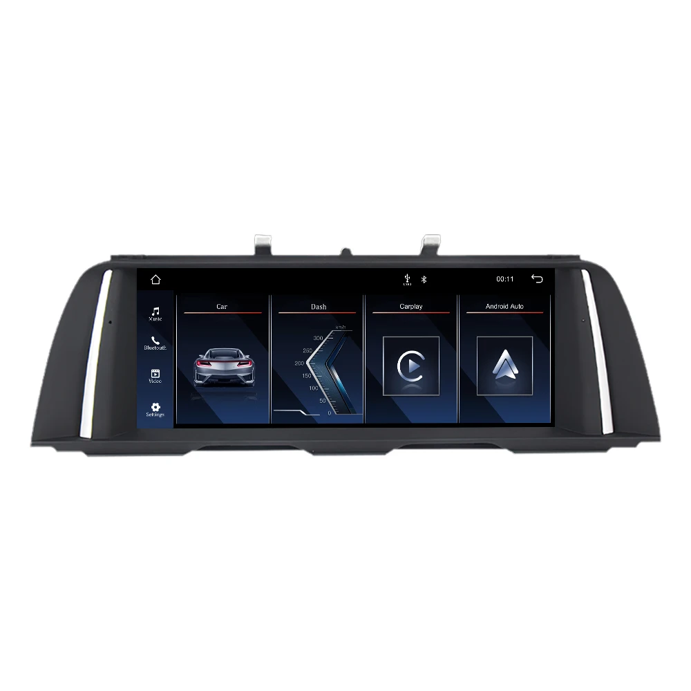 MEKEDE 10,25-calowy system Linux, bezprzewodowy CarPlay, ekran Android Auto, radio samochodowe, odtwarzacz multimedialny do BMW serii 5 F10 F11 2012-2017 CIC NBT, funkcja Mirror Link, nawigacja GPS, — 2