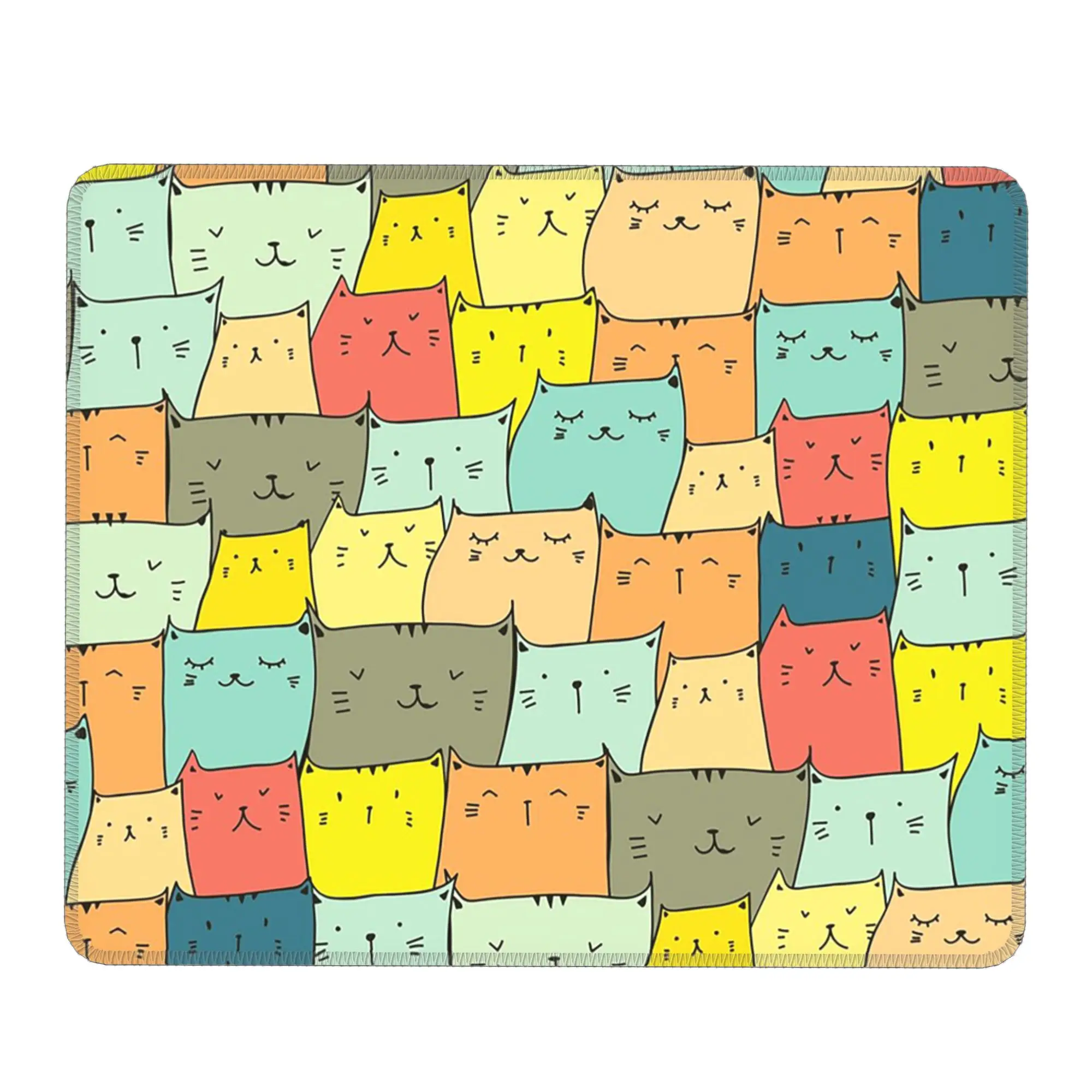 Cartoon Kittens Colour Cat Pattern Mouse Pad Computer Keyboard Mouse Mat Gamer PC Laptop Desk Mat Office Accessories Table Mats