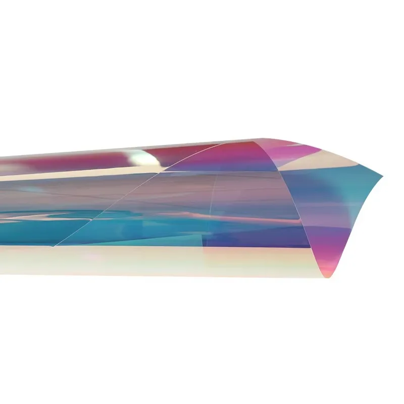 Flame chameleon two-color iridescent decorative window glass protective film