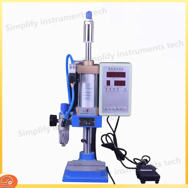 200kg Mini Single Column Pneumatic Press Small Benchtop Air Punch Press 110V Industrial Stamping Tool for Metal