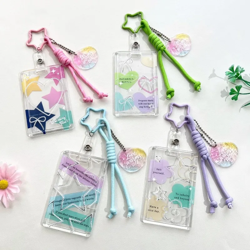 Cute Fashion Girls Card Holder for Working Permit Case Staff Nurse Pass Badge Cover Sleeve Slide Case ID Credit Card Protector