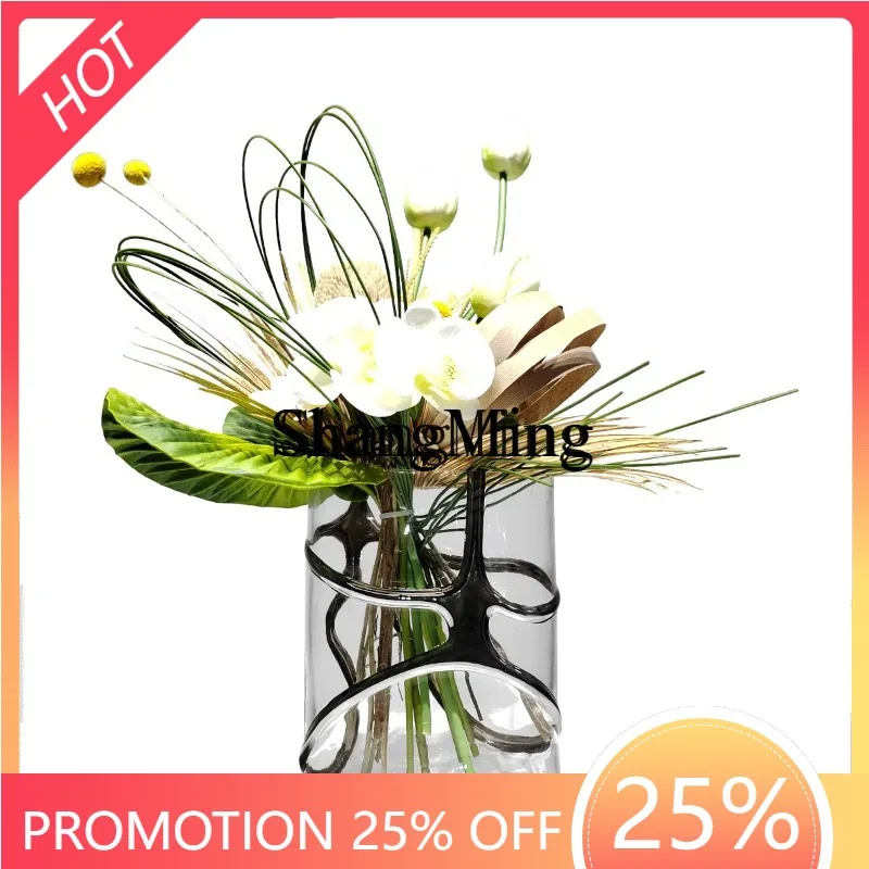 

CL цветок современный стеклянный цветочный набор элитная модель дисплея комната журнальный столик обеденный стол украшение