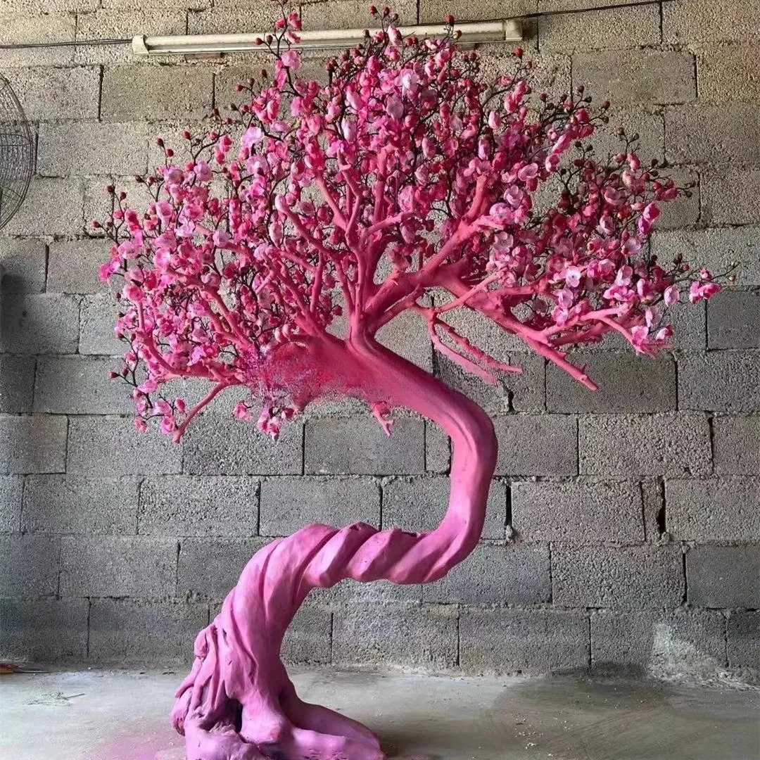 Simulation plum blossom tree fake tree simulation flower indoor living room flower vine decoration landscaping tree floor