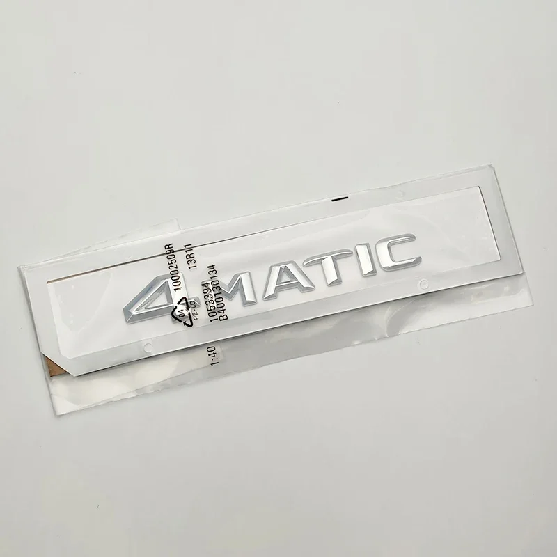 3D ABS Black 4 Matic Logo 4Matic Emblem Letters Car Trunk Badge W204 W205 W212 W213 4matic Sticker Accessories