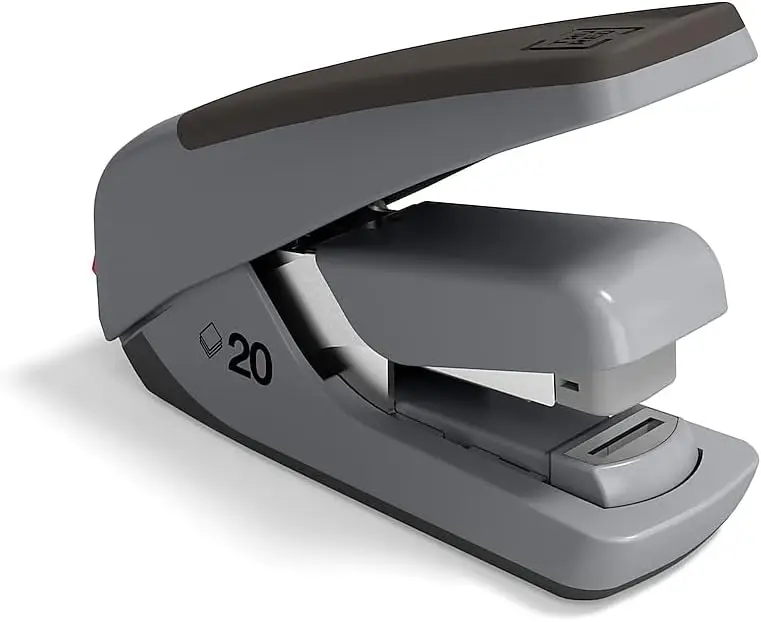 

Настольный степлер One-Touch, на 20 листов, черный/серый, быстрое скрепление, для офиса