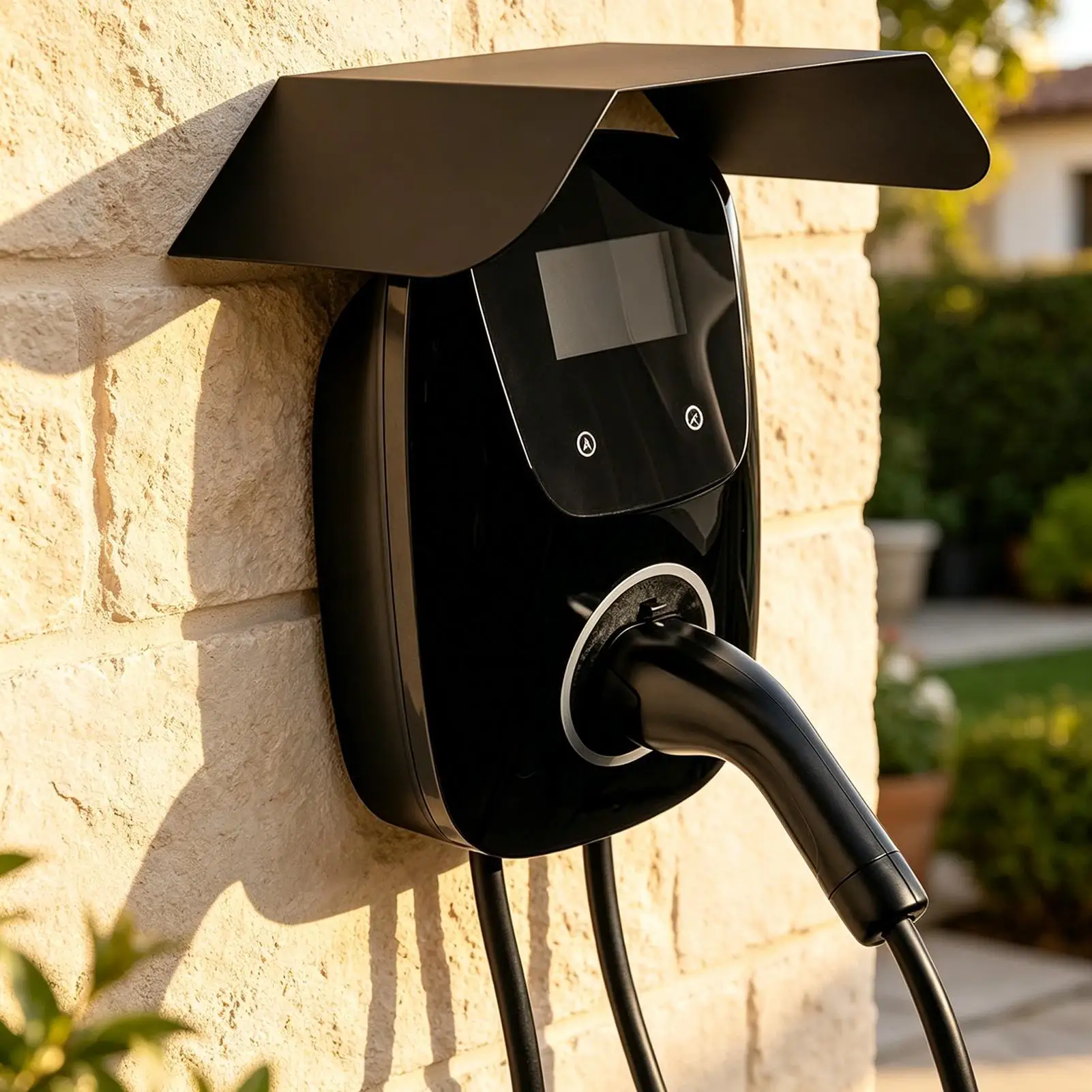 EV Charger Rain Cover Weather-Resistant EV Charger Cover Guard Rustproof Heavy-Duty for Electric Car Owners Driveway Carport