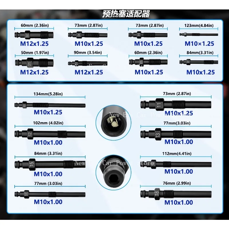 46 Piece Car Engine Compression Leak Testing Kit Testing Instruments And Tools