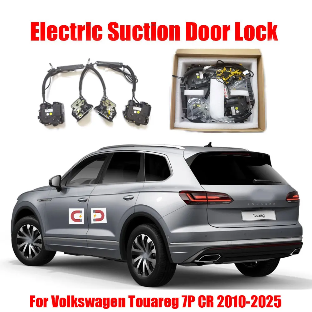 

For Volkswagen Touareg 7P CR 2010-2025 Car Electric Suction Door Power-assisted Closing Automatic Door Soft-close Function