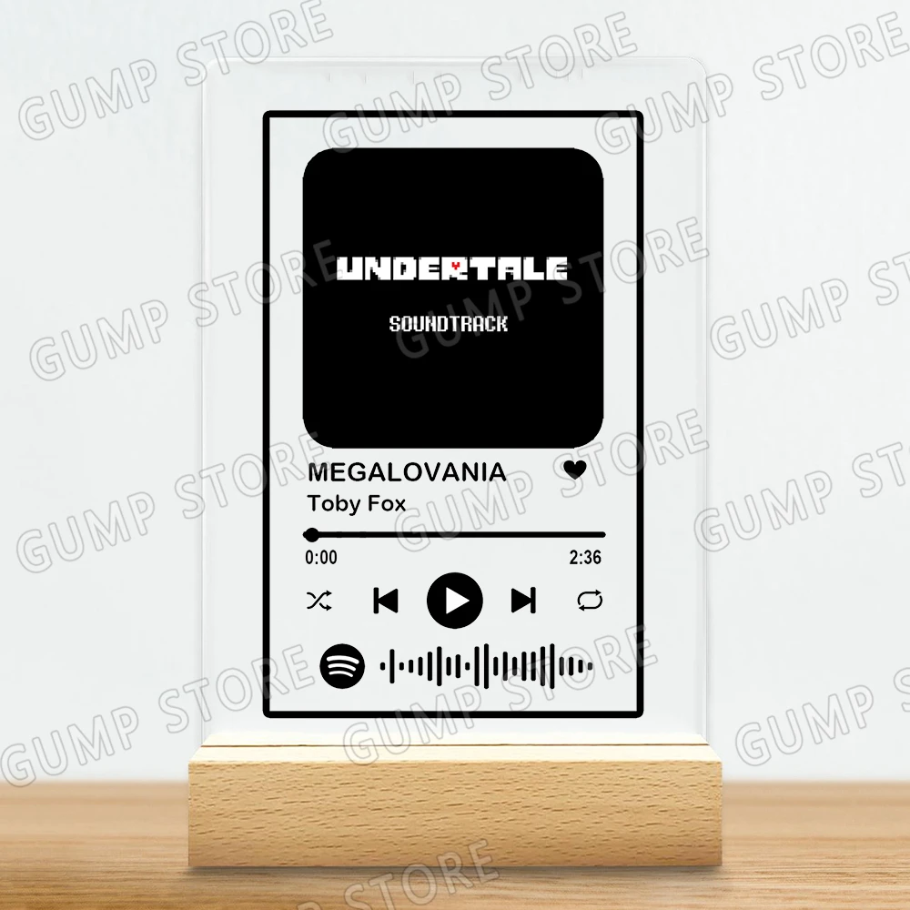 حار لعبة Deltarune أغاني الموسيقى الاكريليك اللوحة الأصلي الموسيقى التصويرية قائمة التشغيل ديكور المنزل مكتب عمل الديكور المشجعين الأصدقاء الهدايا #1