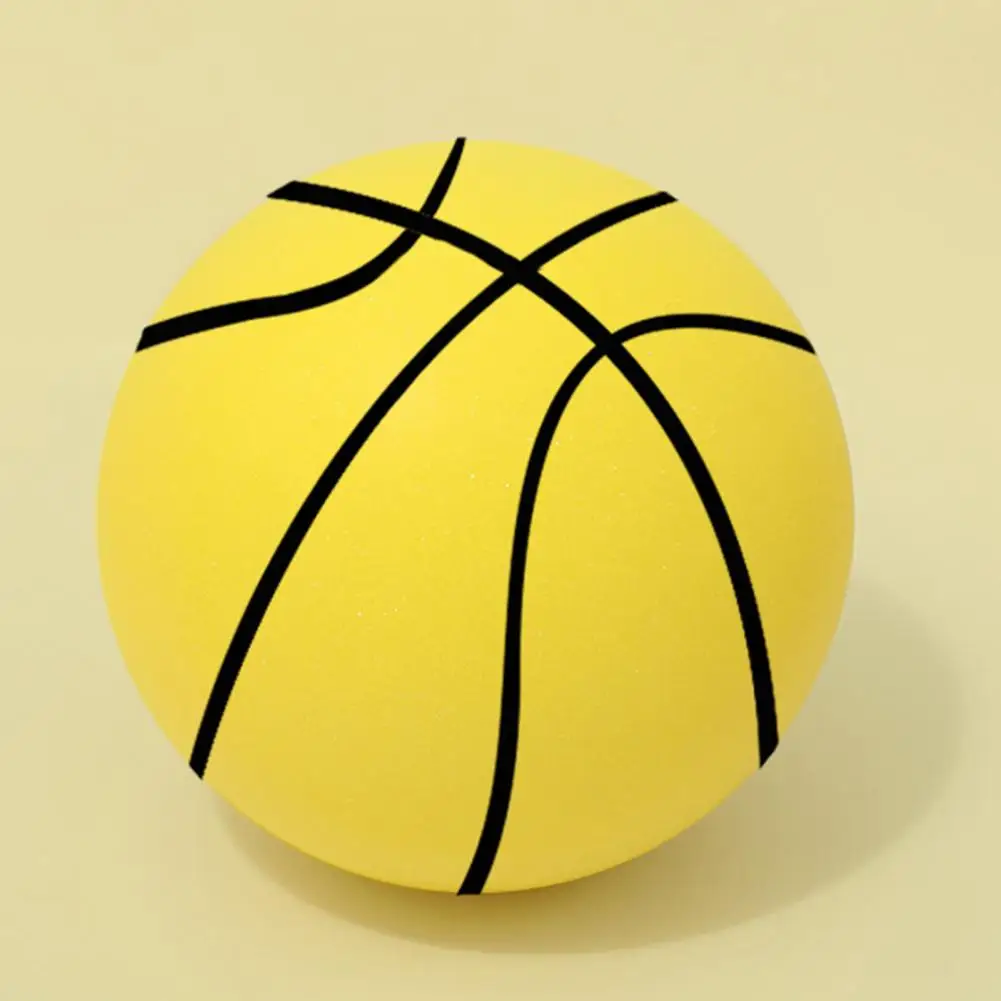 

Бесшумный баскетбольный мяч для дома с высоким отскоком и низким уровнем шума, детский тренировочный мяч из пенопласта высокой плотности без покрытия, тренировочный спортивный мяч для малышей