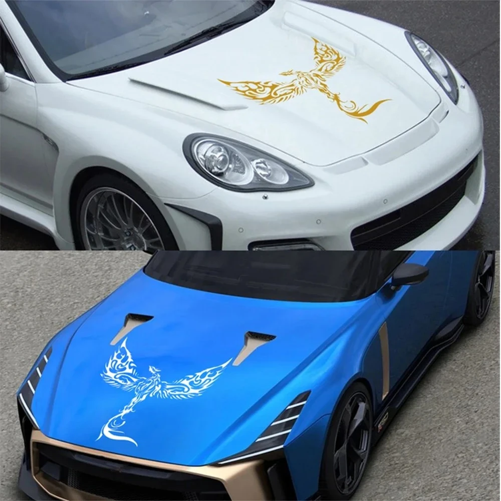 Universelle Auto-Motorhaubenabdeckung, Vinyl-Aufkleber, Adler breitet seine Flügel aus, Stil-Dekor-Aufkleber, Auto-Tuning-Zubehör, passend für alle Modelle