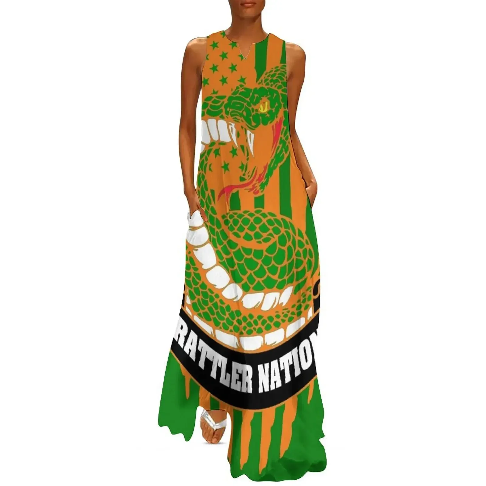 

Rattler Nation Flag Long Dress Dresses for wedding party summer dress dress korean style beach dresses