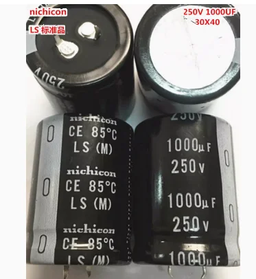 2PCS/10PCS 1000uf 250v Nichicon 30x40mm 250V1000uF Snap-in PSU Capacitor