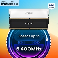 Crucial Pro DDR5 RAM 32GB Kit (2x16GB) 6000MHz, 6400MHz, Overclocking Desktop Gaming Memory, Intel XMP 3.0 & AMD Expo Compatible