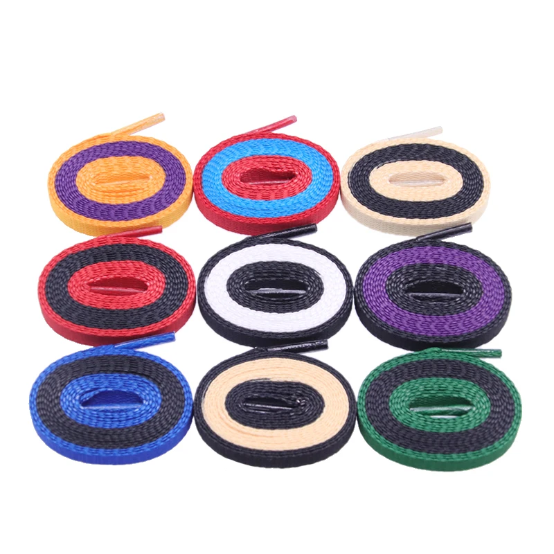 14 Colors Jumpman 8MM Double Color Combination Top Quality Trendy Shoelaces Men Women Sneaker 2021 180CM Ropes Easy Boots Custom