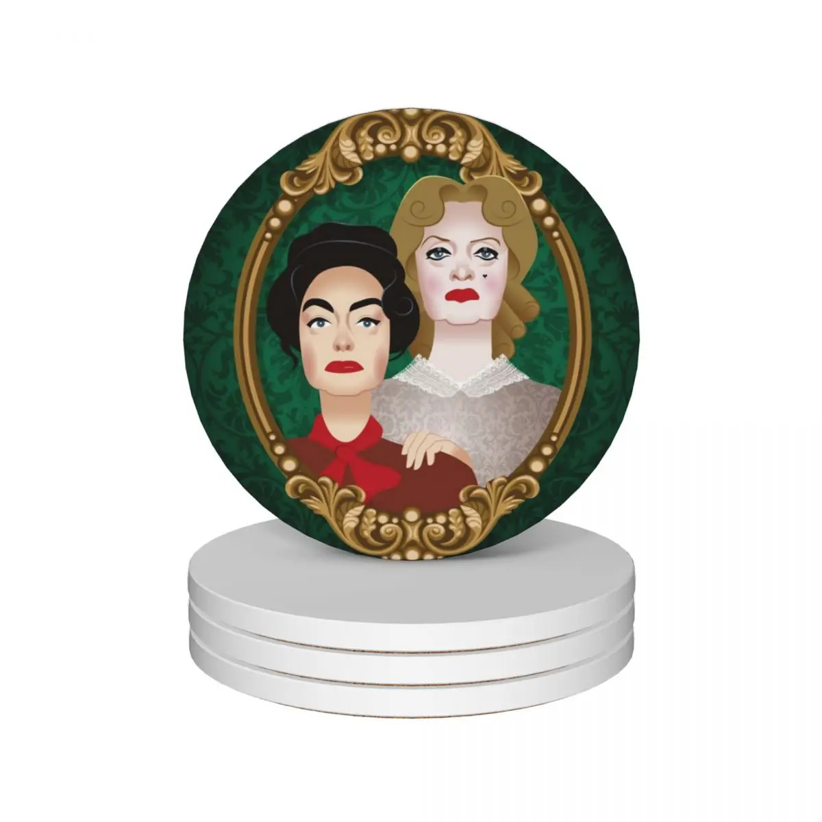 

The Hudson sisters Ceramic Coasters (Set of 4) cup pads personalize Creative Coasters