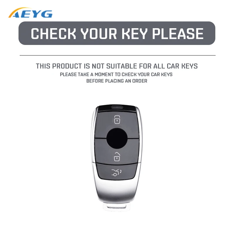 For Mercedes Benz E S G Class GLC CLE CLA GLB GLS W177 W205 W213 W222 X167 AMG E200 ABS Carbon Fiber Car Key Case Cover Shell