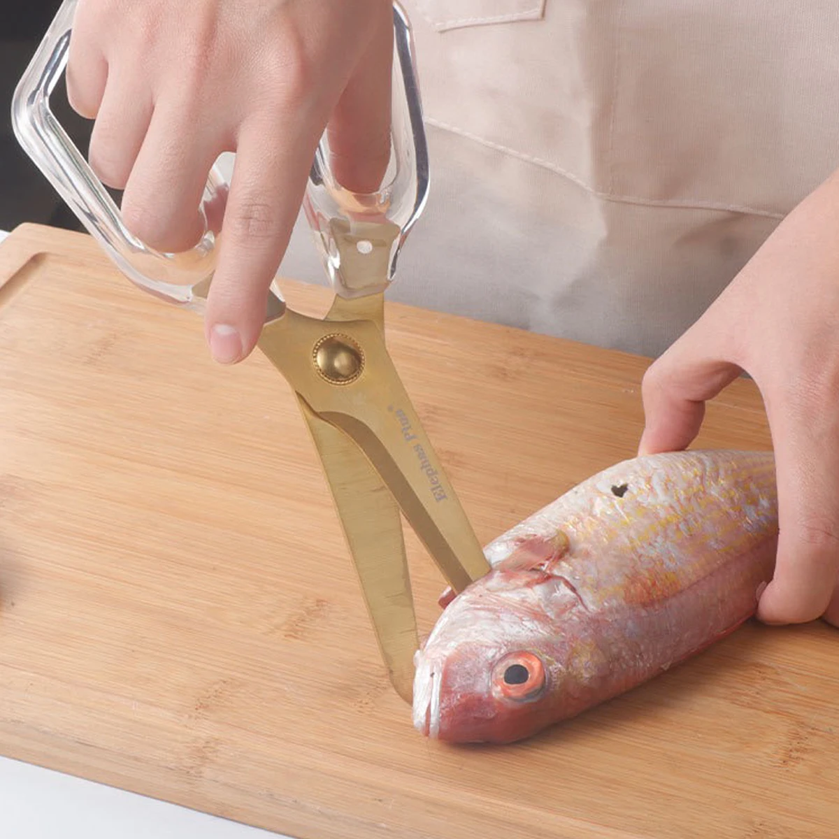 

Pro Butcher's Bone Shears | 30Cr13 Stainless Steel for Meat/Fish Processing, Dishwasher-Safe & Anti-Bacterial Surface