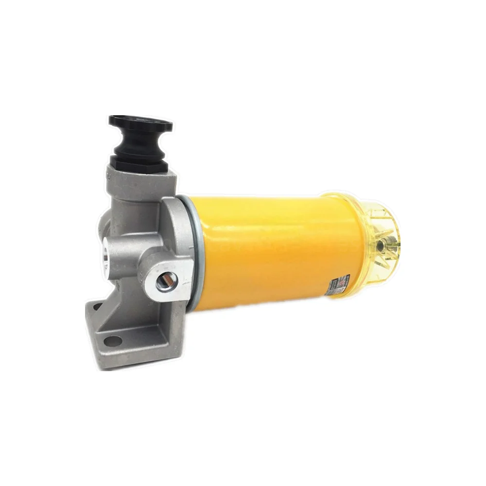 Excavator parts For Kobelco SK130 135 140-8 fuel filter diesel oil-water separator filter element assembly base hand oil pump