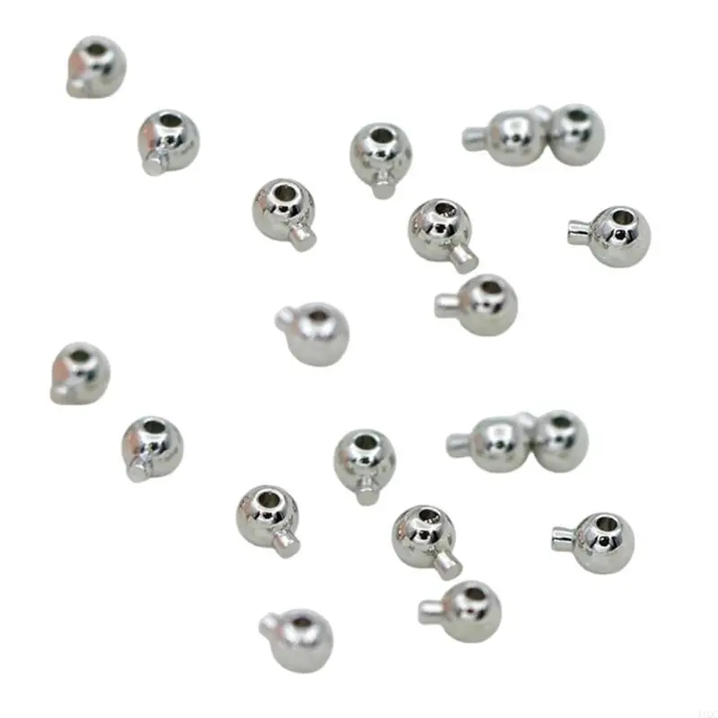 20pcs Round Bracelet Component Positioning Beads for Unique Jewelry Projects 