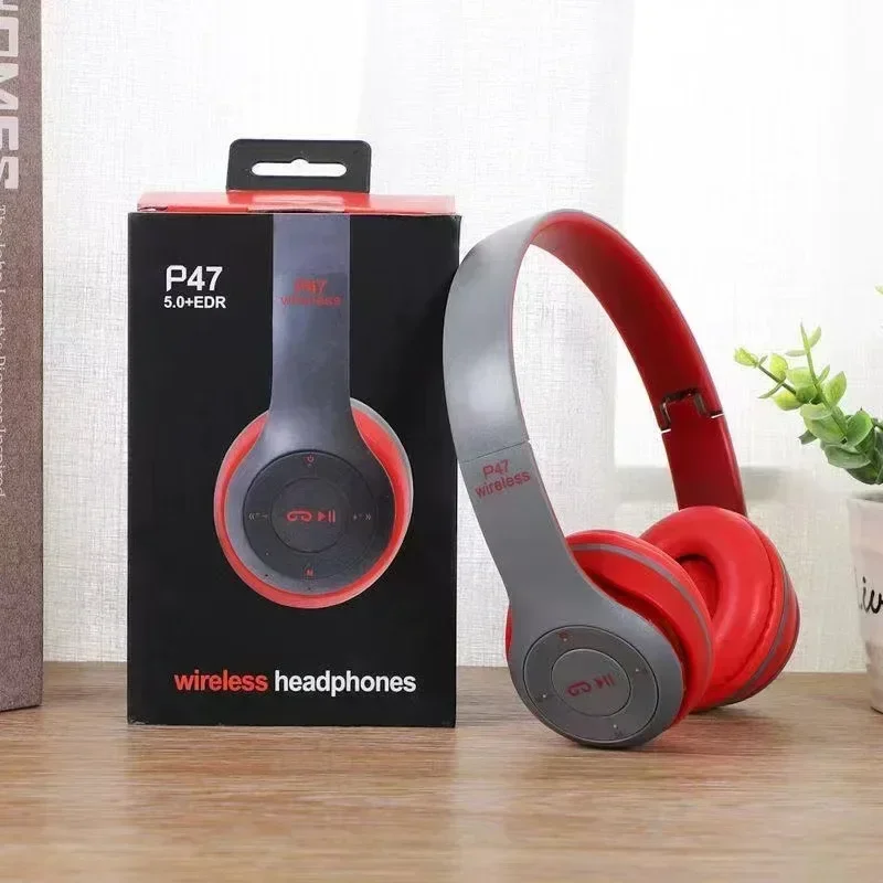 Multifunctionele draagbare opvouwbare, op het hoofd gemonteerde draadloze Bluetooth 5.0-headset voor Bluetooth-verbinding TF-kaart Bekabelde verbinding