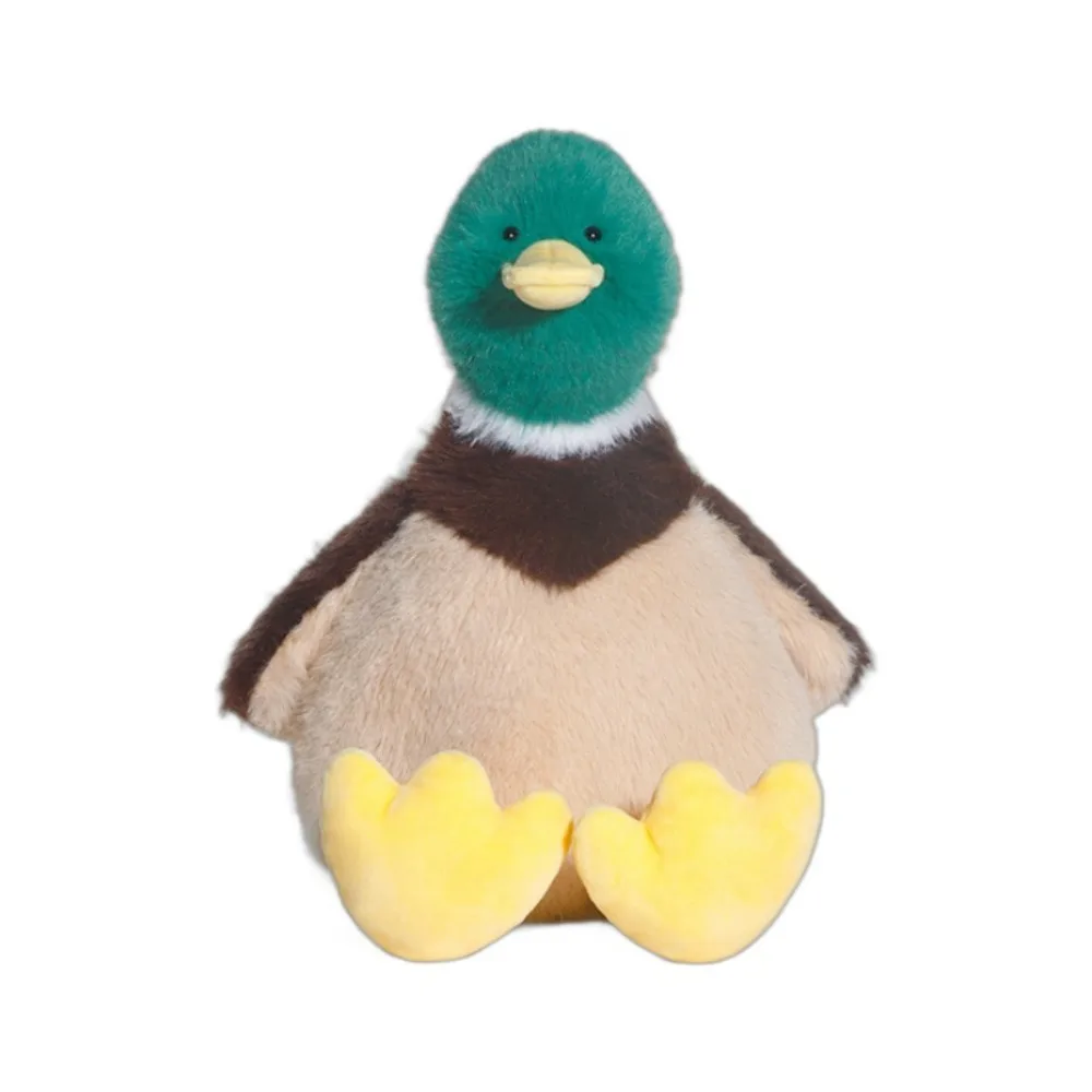 

Мультяшные мягкие игрушки-утки, успокаивающие интересную спальную утку, мягкие милые девушки, сопровождающие плюшевые игрушки-утки