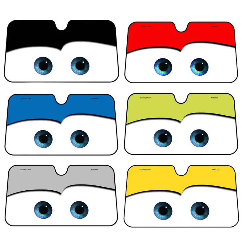 

130x70 Eyes Heated Windshield Sunshade Car Window Windscreen Cover Sun Shade Auto Sun Visor Car-covers Car Solar Protection