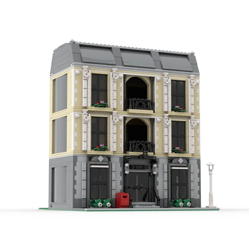 1230 قطعة MOC Wallstreet Embassy واجهة فقط وحدات نموذج اللبنات لعبة تجميع لتقوم بها بنفسك الإبداعية هدية الكريسماس فكرة الطوب #2