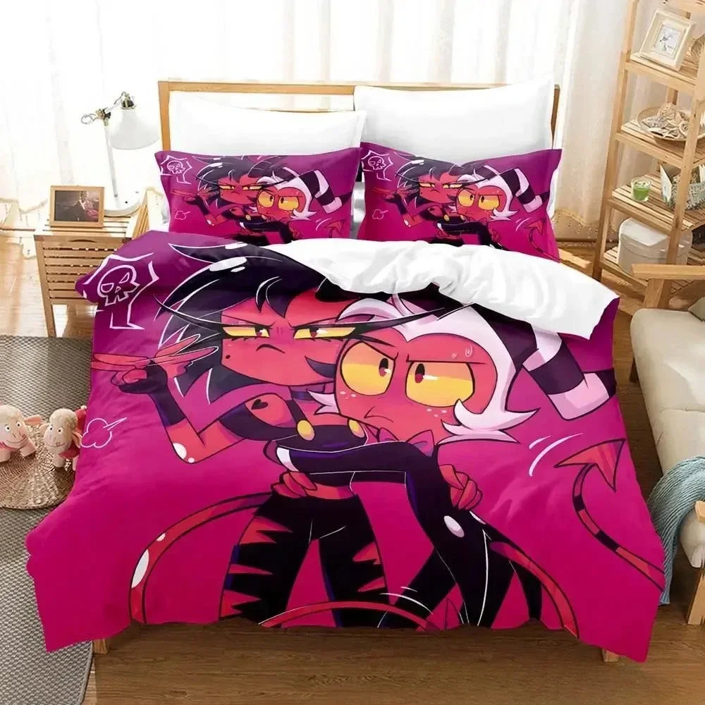 Anime Loona boss 3D NEW Duvet Cover Pillowcase Bedding Set Adult Boy Girl Bedroom Decoration Children Single Double Large