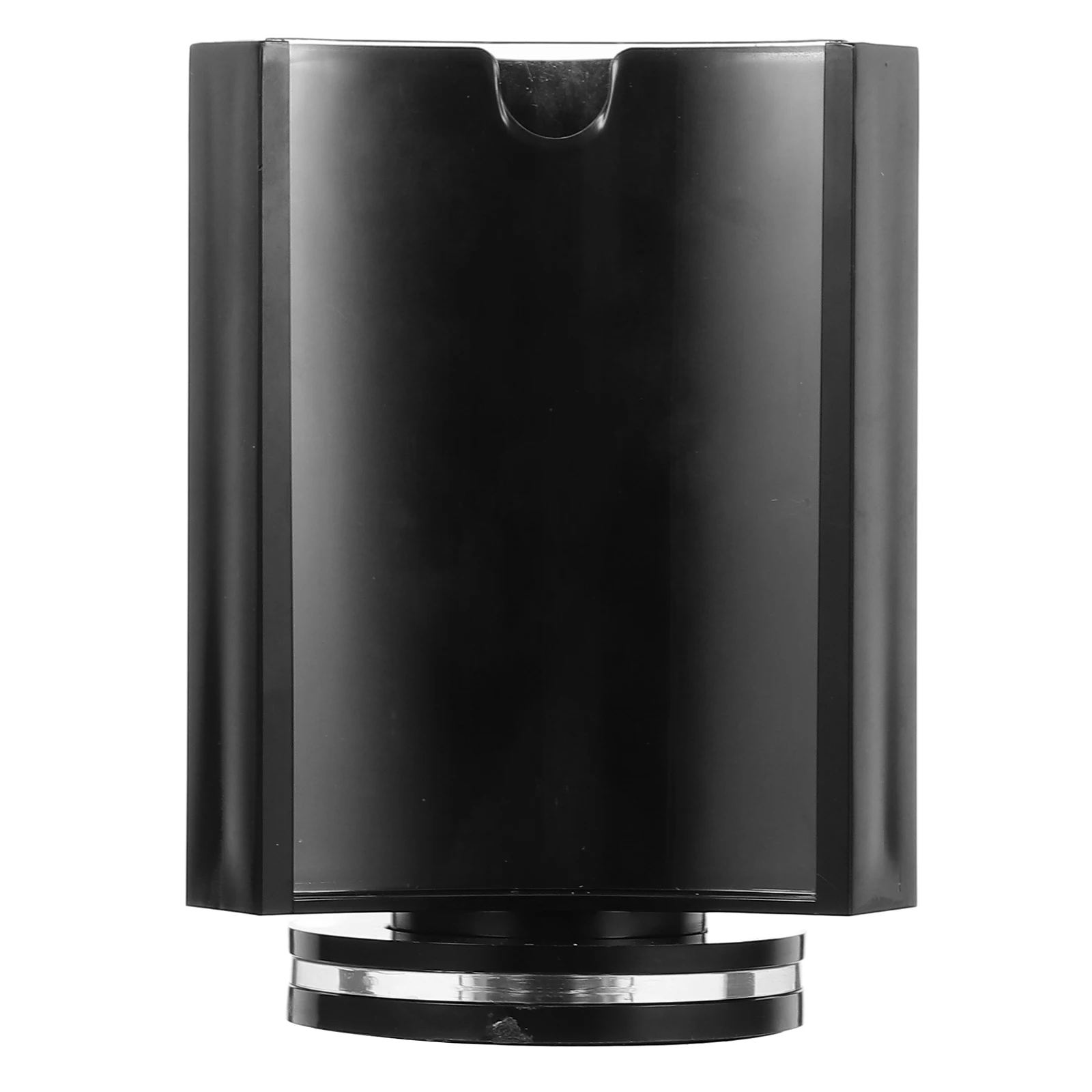 

Rotating Table Acrylic Menu Holder Clear Three-Sided Display Stand for Restaurants Bars Cafes Easy Cleaning Menu Display