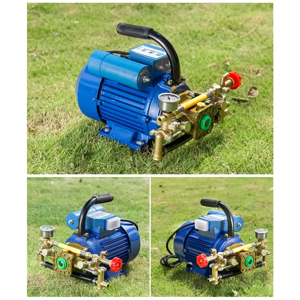 220V 1100W Electric Sprayer Agricultural High Pressure Pesticide Sprayer Plunger Water Pump with 30 meters pipe