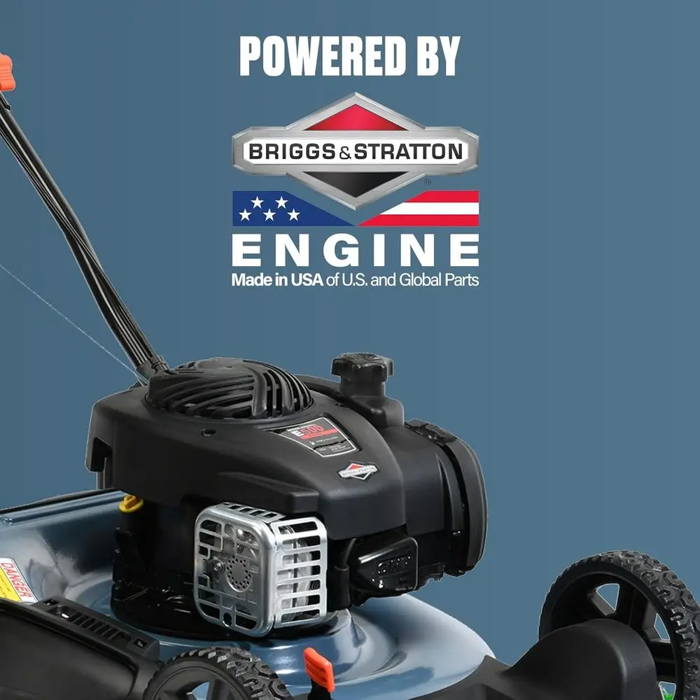 21 140cc بريجز آند ستراتون جزازة عشب الغاز ذات 4 دورات، تفريغ المهاد والجانبي، 6 إعدادات للارتفاع #2