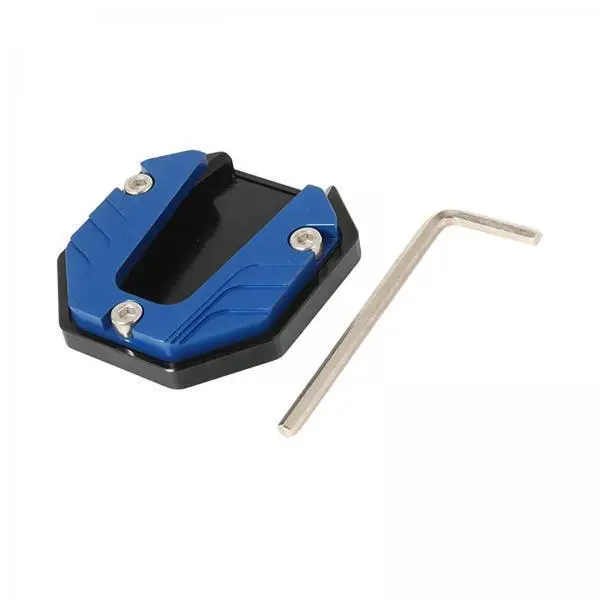 Motorcycle Kickstand Pad Extender Wear Resistant Aluminum Alloy Side Stand Enlarger Base for Bike Garage Floor