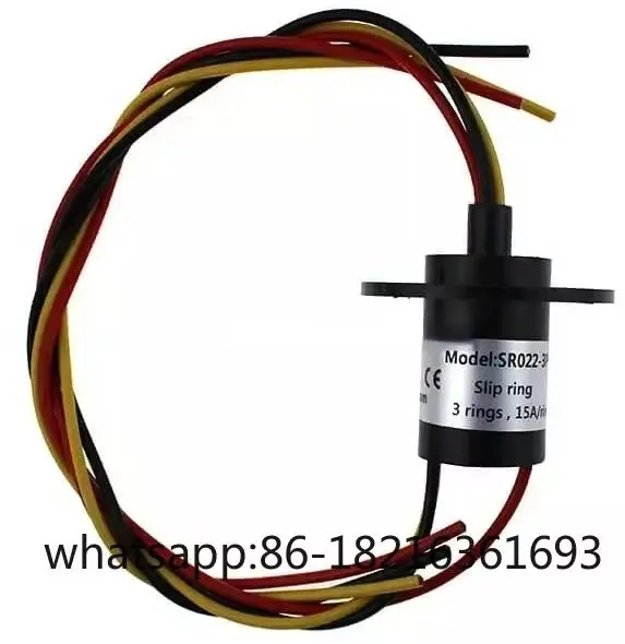 

SR022-3P 3 кольца 200 об/мин 15А IP54 контакты электрические контакты контактное кольцо