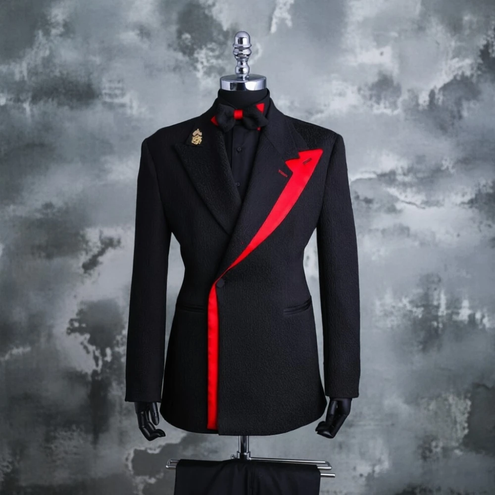 Slim Fit Men Wedding Suits Ele - đánh giá và giá Men Formal Wear Red