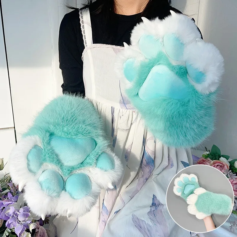 

Furry Fursuit Cats Paw Furry Kig Cosplay Kigurumi Animal Cat Rabbit Doll Beast Costume Role Play Props Accessories Unisex