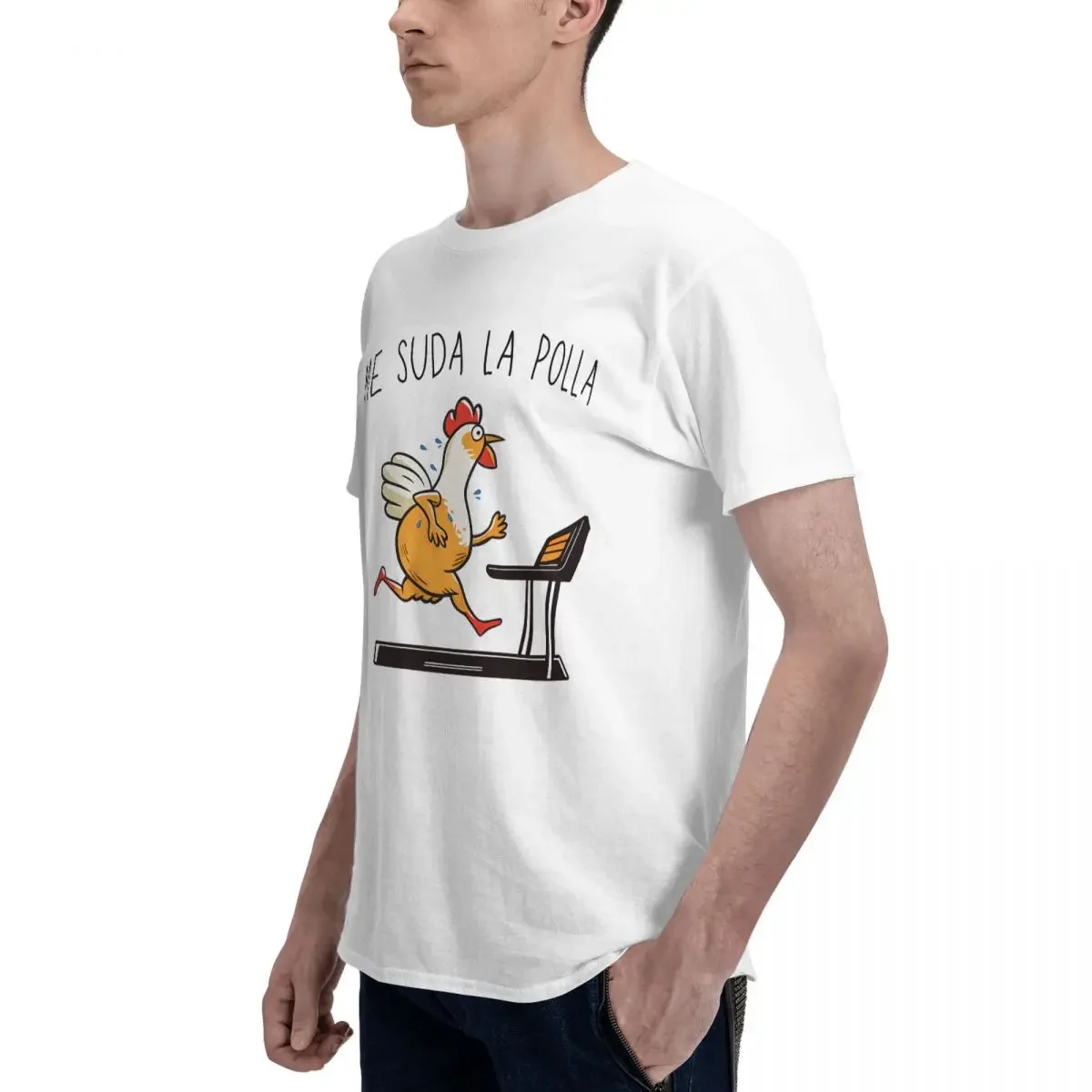 Me Suda La P Sopla P Running Chicken Gym Sports Fun T Shirt Quality Gifts Men Women T-Shirt Graphic Clothing - Image 2