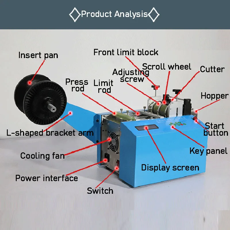 

220V Automatic Hot Shrink Tube Cutting Machine 150W 0-100mm