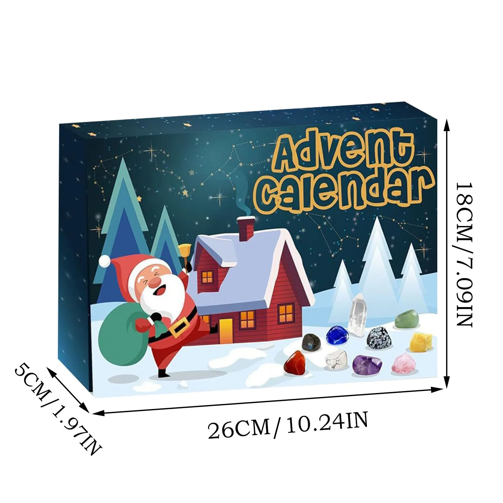 Kooktimers voor Keuken Hond Adventskalender 2024 24 Soorten Rock Collection Natuurlijke Countdown tot Kerst Kalender Sokken