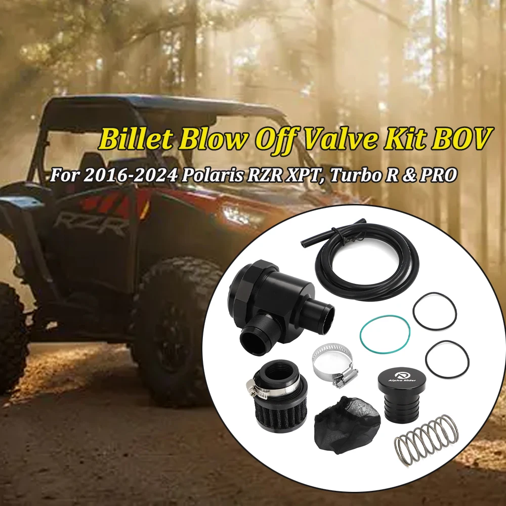 Para Polaris RZR V1 BOV XPT PRO XP Turbo R 2016 - 2024 Kit de válvula de soplado de motor de máquina se adapta a todos los modelos Polaris Turbo
