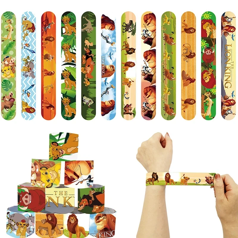 Lion King Simba Birthday Party Supplies Gifts Bags Balloon Slap Bracelets Water Bottle Labels Kids Birthday Party Baby Shower