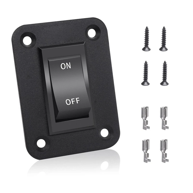 On-Off Switch 12V 20A 4 Pins DPST Rocker Switch Panel RV Light Switch For RV Trailers Campersboats KCD2-7-201-B1-DZ