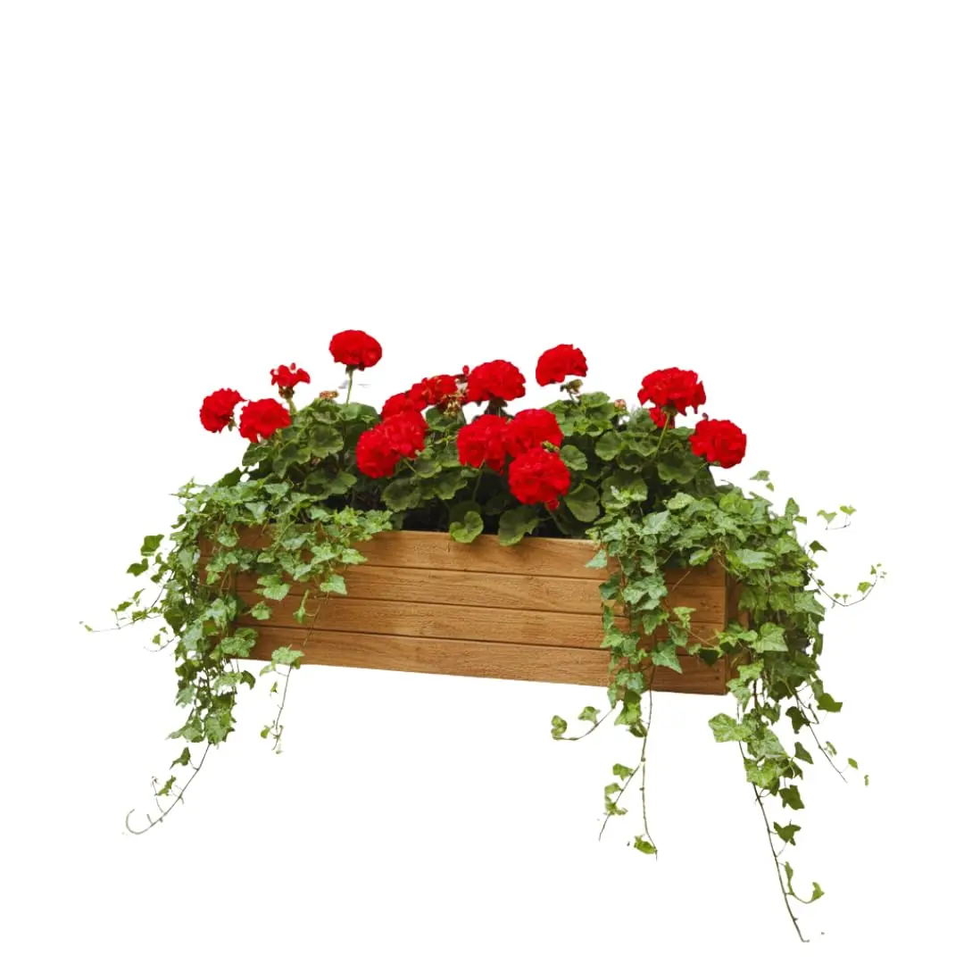 Handmade Rustic Cedar Herb Window Planter Box – Wooden Window & Railing Planter for Indoor or Outdoor Use, Made in, Customized