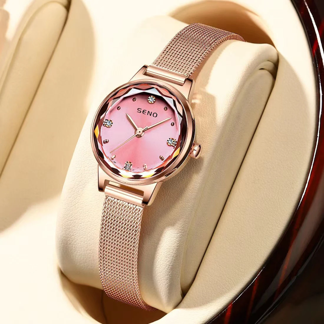Watches Fashion Elegant Diamond Mesh Strap Women's Watch Waterproof Quartz Watch Ladies Watch