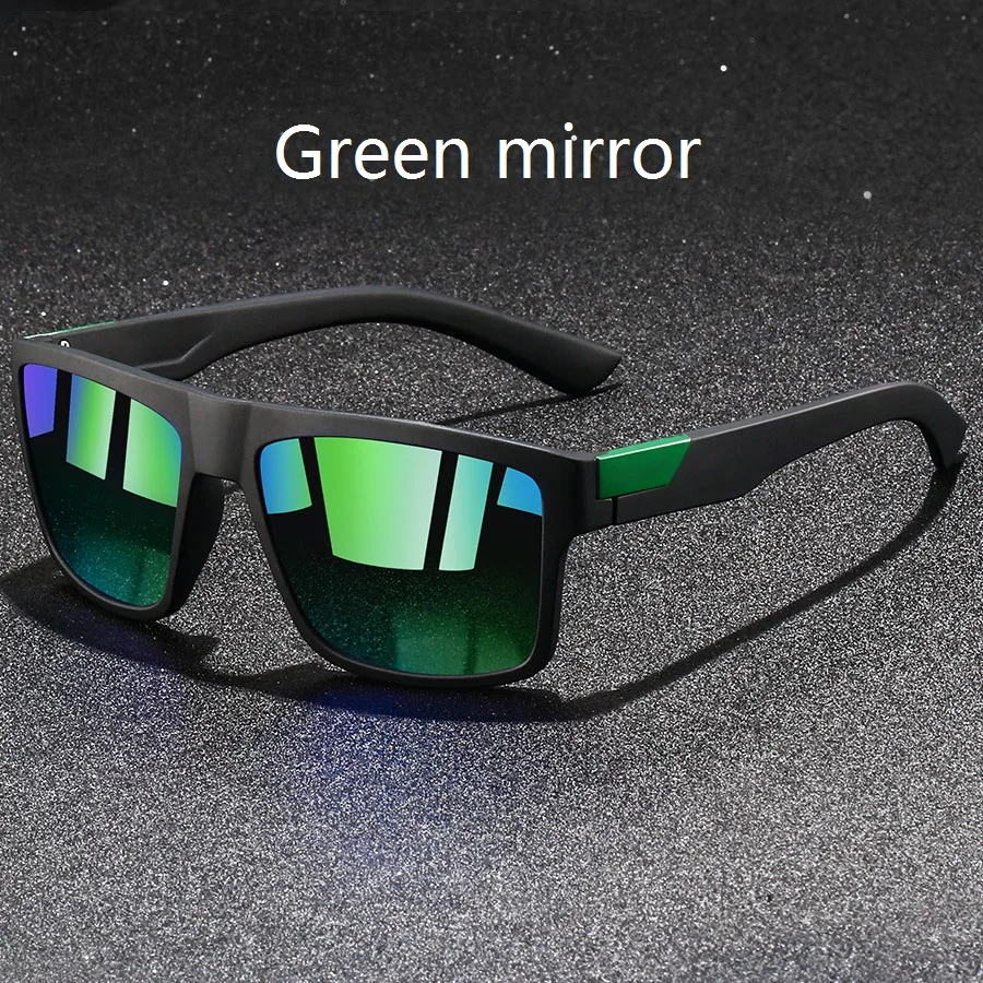 4 Stück Modische Vintage Quadratische Sonnenbrillen für Herren Angeln Fahren Luxusmarken-Designer Sonnenbrillen Retro Eyewear – Detail 7