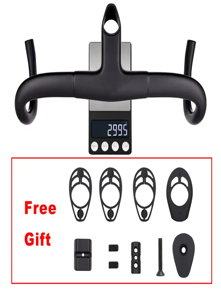 AliExpress NONE No Logo Talon 2025 F Ultra Fast Full Carbon Road Bicycle Handlebar ,Internal Routing Cockpit,Black Matte,Oval Steering Tube
