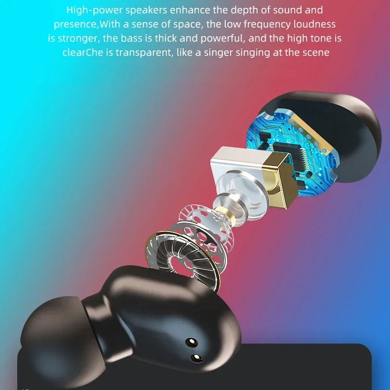 REHIMM TWS سماعات بلوتوث V5.0 1800 mAh صندوق شحن سماعات لاسلكية داخل الأذن سماعات الرياضة تشغيل سماعات مقاوم للماء