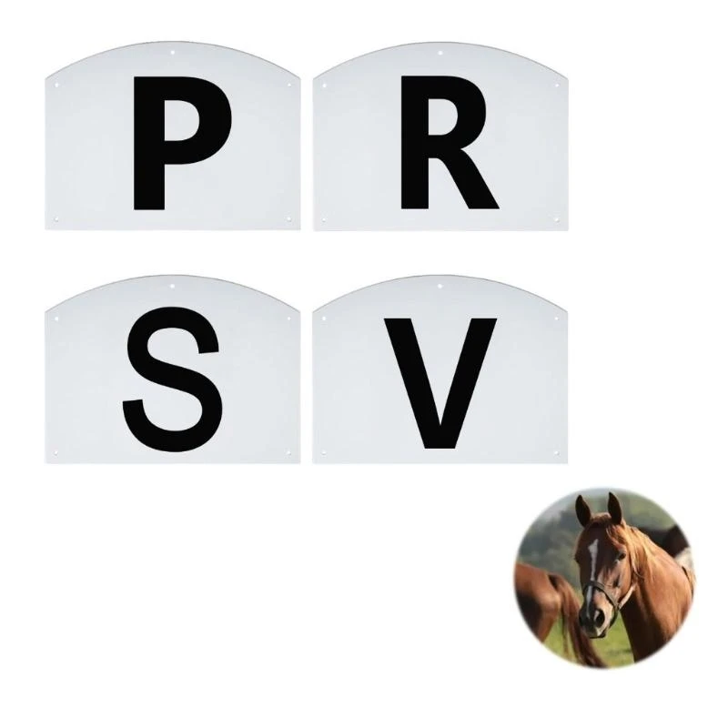 خطابات ترويض الجدار الجدار علامات الساحات التدريبية البلاستيكية لعلامات الحدث والرياضيين الفروسية علامات رسائل كبيرة