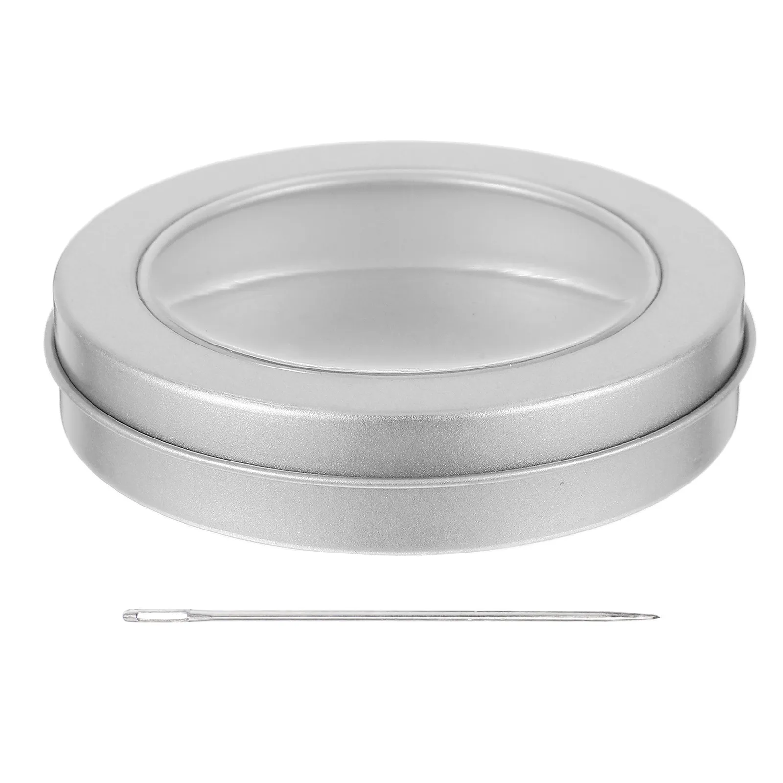 1Set Stainless Steel Sugar Candy Making Tools Korean Sugar Game Kit Round Clear Containers Needle Cookie Baking Decorating Kit
